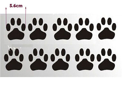 Bear Dog Paw Foot Print Sticker Decal Car Ute Windscreen Emblem Window Bike