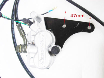 47mm Rear Hydraulic Brake Calliper System GY6 50cc 125cc 150cc Scooter Gokart