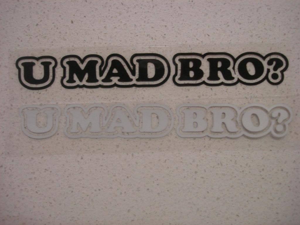 Funny JDM U Mad Bro You Vinyl Drift Sticker Decal Truck Car Window Bumper Bike