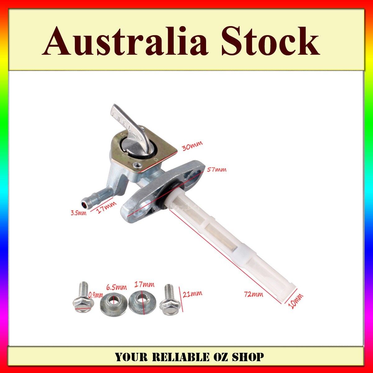 HONDA XR250 XR400 ATC250R CR125 XR500 XR600R XR650R FUEL TAP PETROL TANK PETCOCK