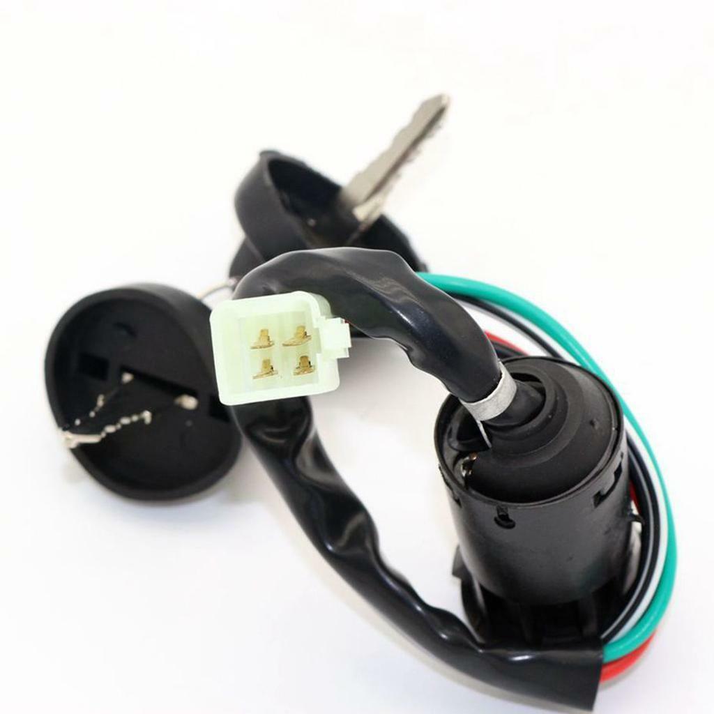 4 Pin Male Plug Ignition Key Switch 50cc 90cc 110cc 125cc 250cc Apollo Assassin