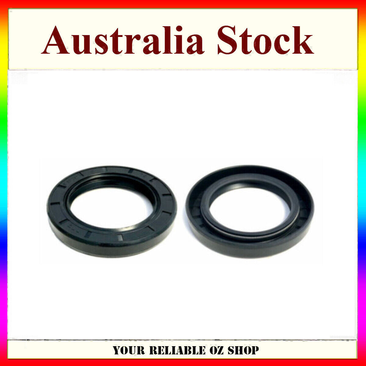 2 Pcs Oil Rubber Seals 30mm x 46mm x 8mm Metric Dual Lipped Rotary Shaft yamaha
