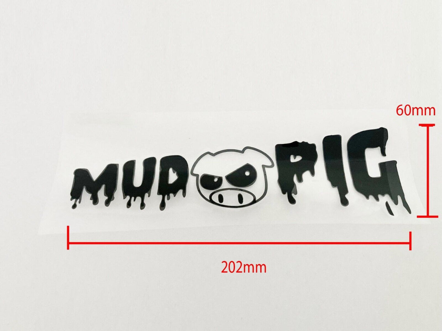 JDM FUNNY MUD PIG STICKER DECAL 4WD CAR WINDOW WINDSCREEN DRIFT TRUCK UTE 4X4