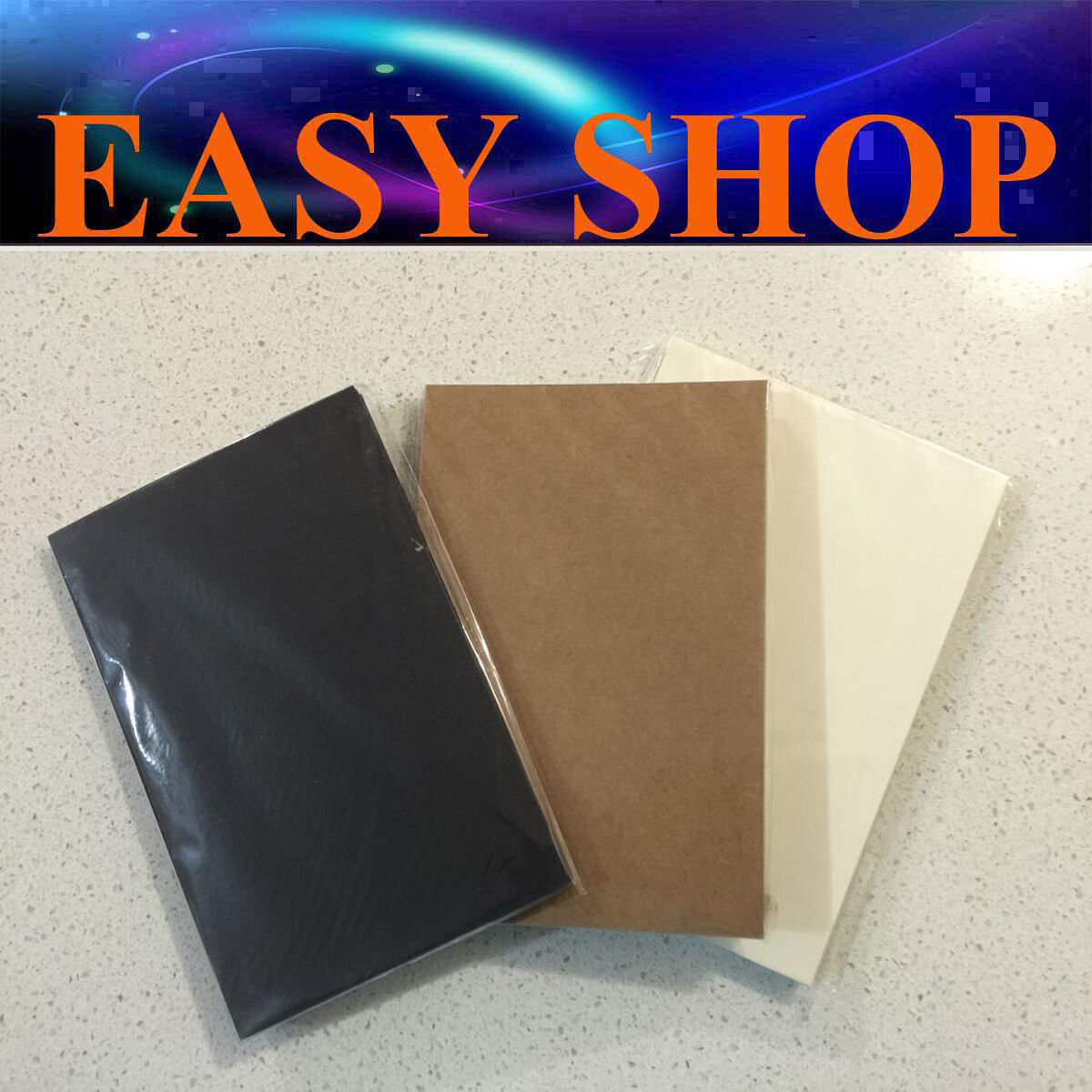 20 Pcs DIY Kraft Brown White Black Wedding Scrapbooking Paper Hand Craft Cards