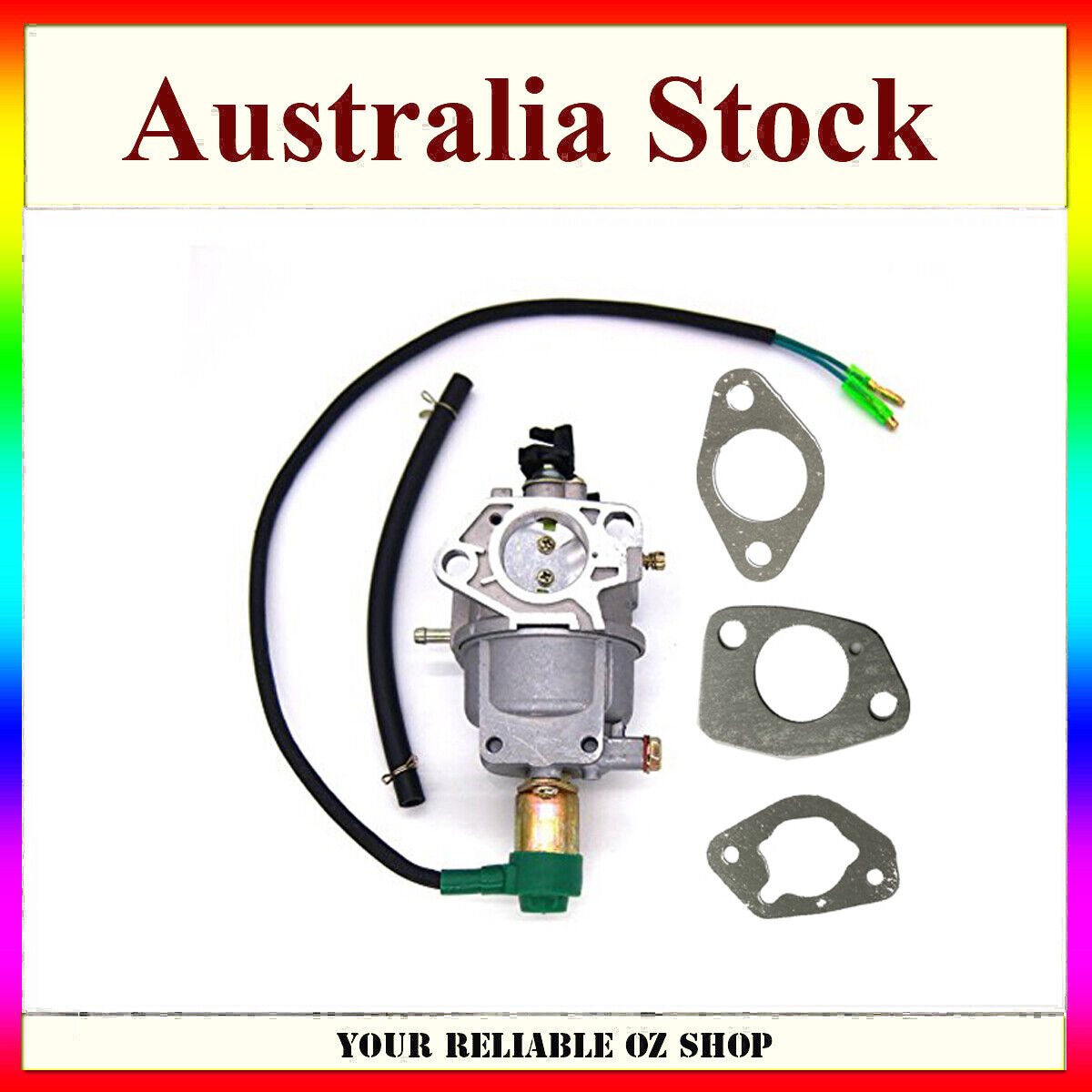 Carburetor Carby Carb Solenoid Honda GX340 GX390 11HP 13HP 182F Engine Generator