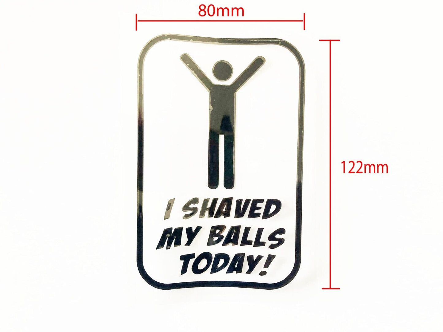 I Shaved My BALLS Today STICKER RUDE VINYL DECAL JDM FUNNY HOON CAR WINDOW BOMB