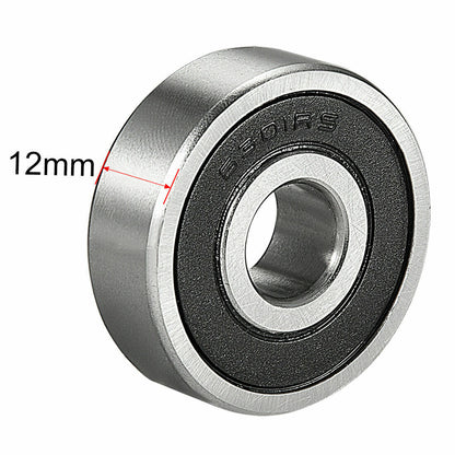 12mm 37mm 6301RS Ball Bearing Stub Axle Hub Wheel Rim Quad ATV Dirt Bike Buggy