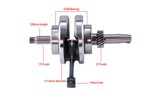 Crankshaft Crank Shaft Connecting Rod with Bearing Holder for Honda CG150 150cc