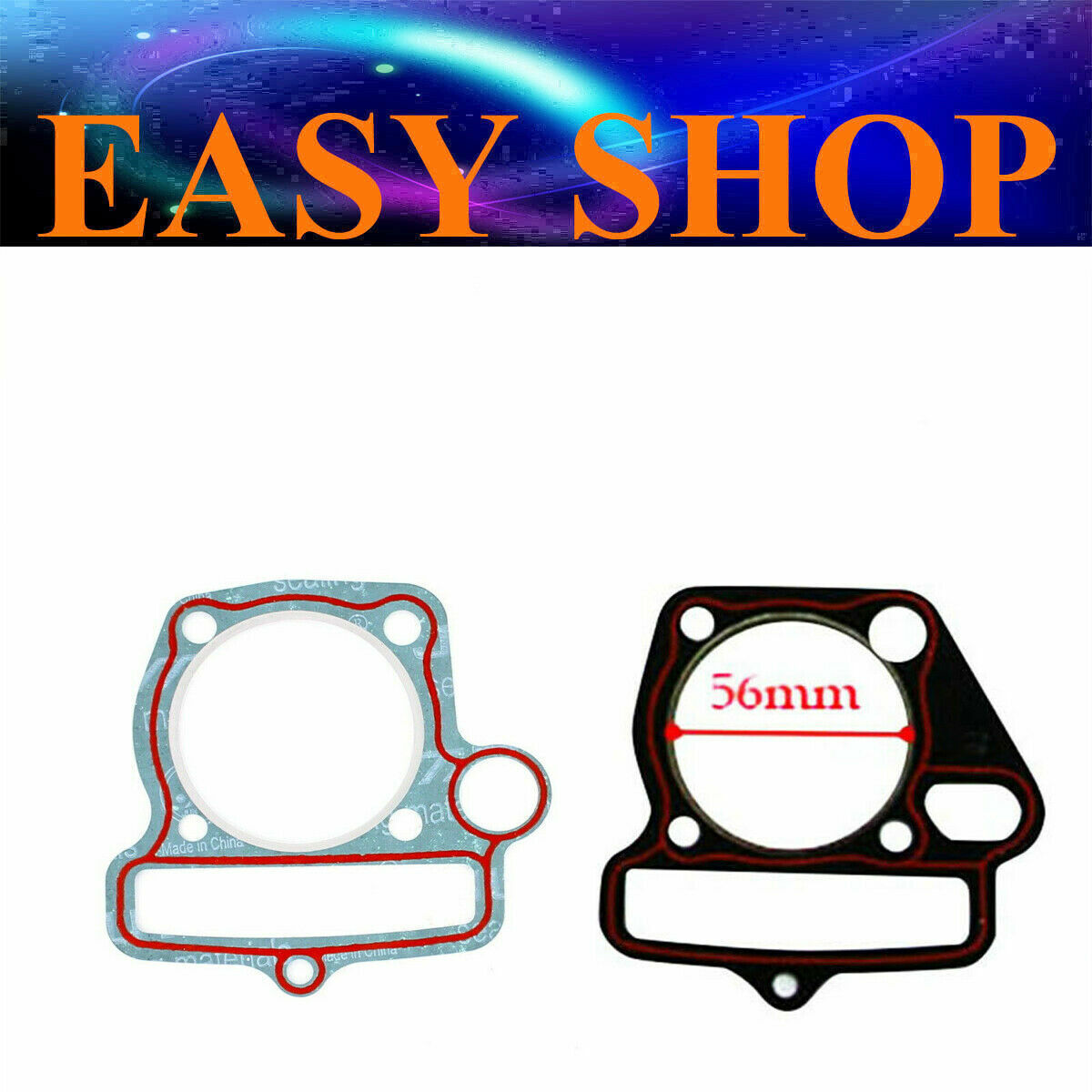 56mm Head Base Intake Cylinder Gasket Kit 150cc Lifan Ducar TDR Foxico Motoworks