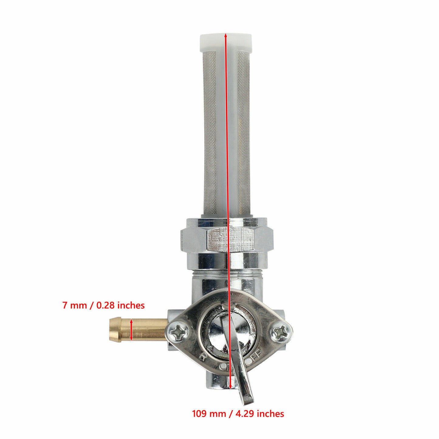 22mm Fuel Tap Petcock Valve For Harley-Davidson Dyna Fat Bob Low Rider Custom