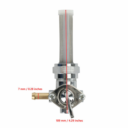 22mm Fuel Tap Petcock Valve For Harley-Davidson Dyna Fat Bob Low Rider Custom