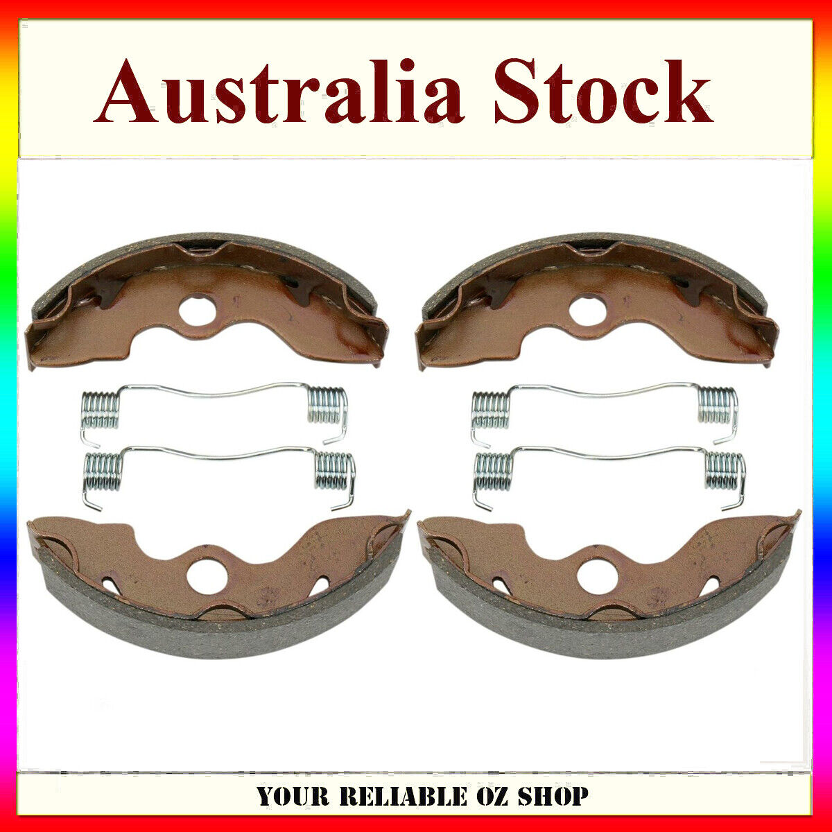 2 Pairs Front Brake Shoes For Honda TRX250 TE Recon ES 2002 - 2014