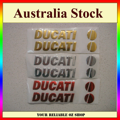 Ducati 3D Sticker Decal Badge Emblem Logo Bike ATV Quad Motorcycle Fuel Tank Pit