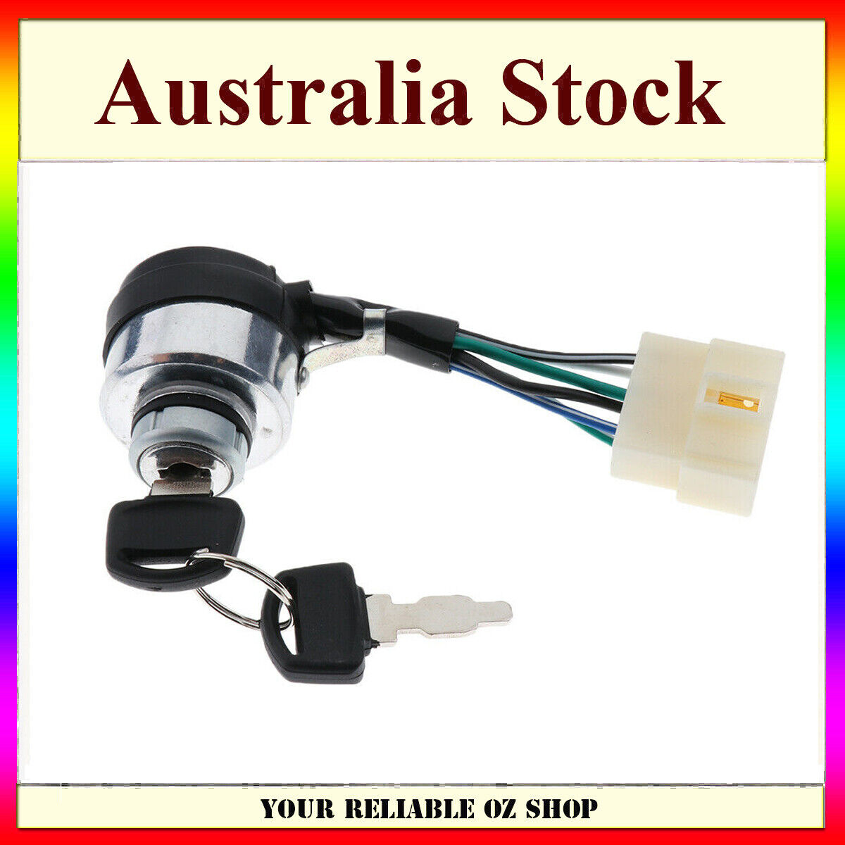 6 Wire Ignition Key Switch For Honda GX340 GX390 188F 190F 11HP 13HP