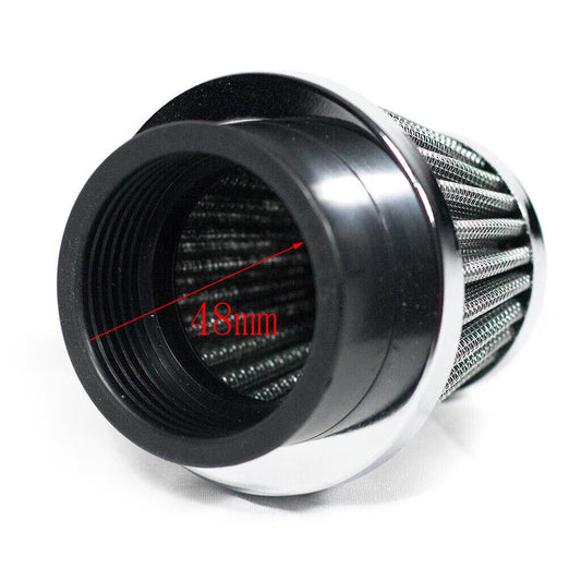 Universal 47mm 48mm Air Filter Cleaner Honda Suzuki ATV Gokart Buggy Motorcycle