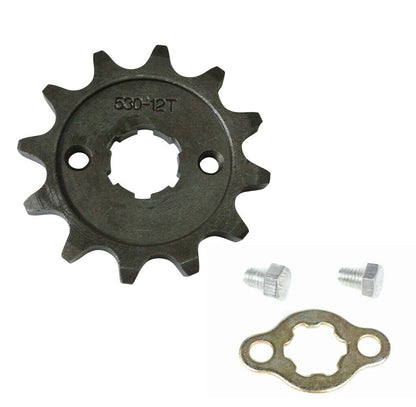 20mm 530 12T TOOTH FRONT CHAIN SPROCKET COG 125cc 150cc 250cc Roketa Orion Lifan
