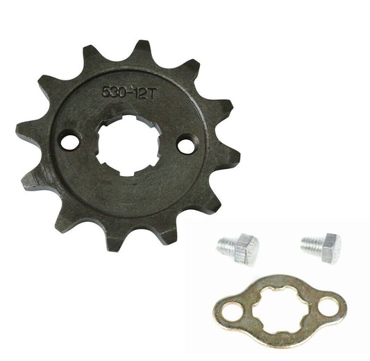 20mm 530 12T TOOTH FRONT CHAIN SPROCKET COG 125cc 150cc 250cc Roketa Orion Lifan