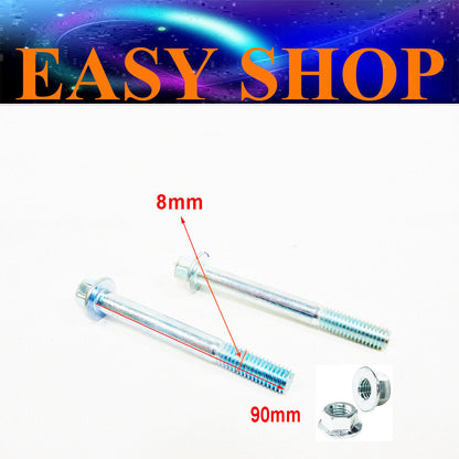 2pcs 8mm 90mm TOP BOTTOM ENGINE MOUNT BOLTS 125cc 140cc 150cc PIT PRO TRAIL BIKE