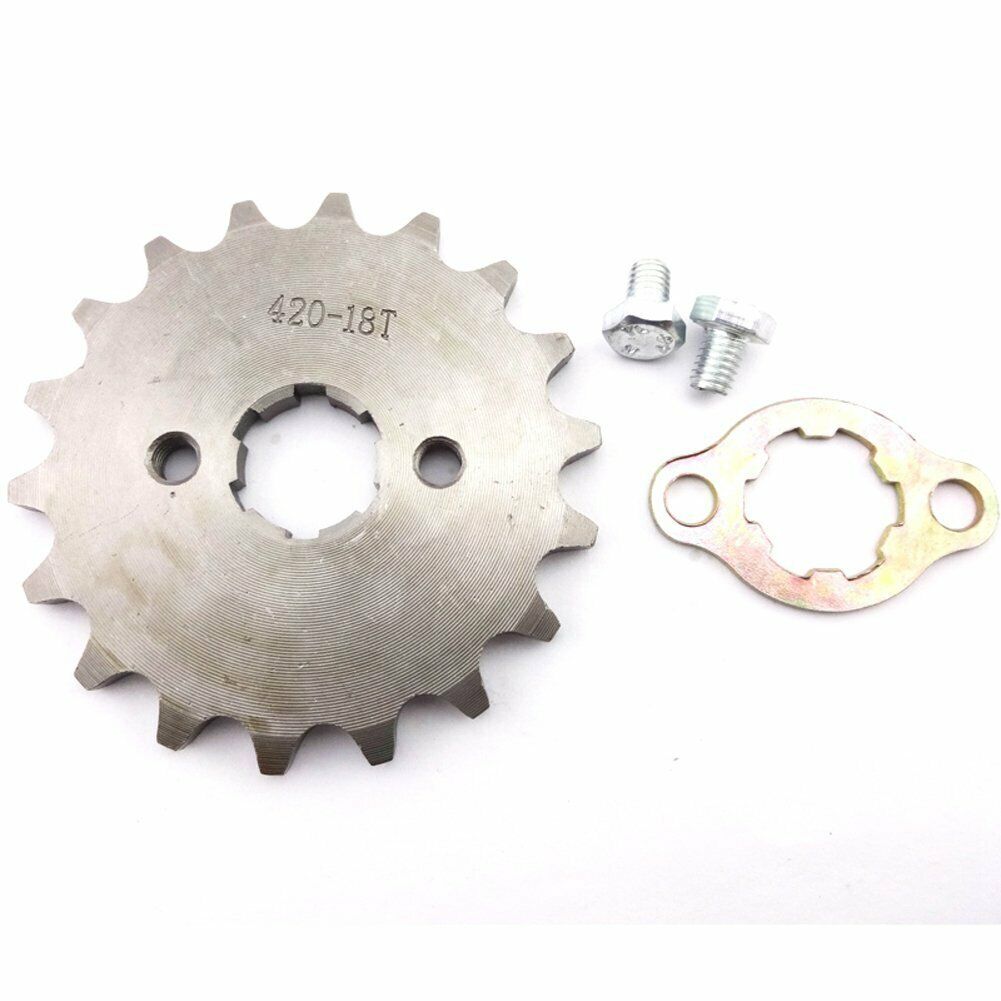 FRONT CHAIN SPROCKET 420 18 Tooth 20mm 50cc 70cc 90cc 110cc 125cc ATV QUAD BIKE