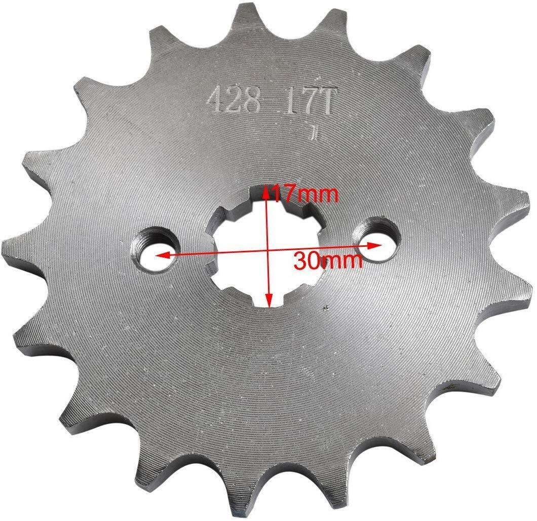 FRONT CHAIN SPROCKET COG 428 17 TEETH 125cc 150cc 250cc Taotao Kymco Apollo