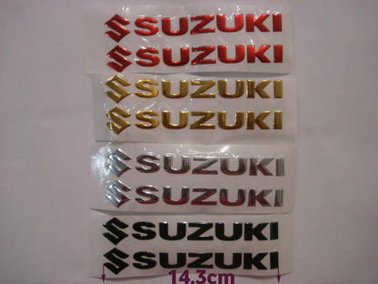 3D SUZUKI Sticker Decal Badge Emblem Logo Bike Quad Motorcycle Petrol Fuel Tank