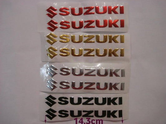 3D SUZUKI Sticker Decal Badge Emblem Logo Bike Quad Motorcycle Petrol Fuel Tank