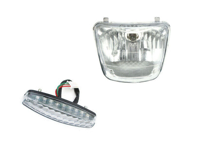 12V FRONT REAR BACK HEADLIGHT TAIL LIGHT 50cc 70 90cc 110cc 125cc ATV QUAD BIKE