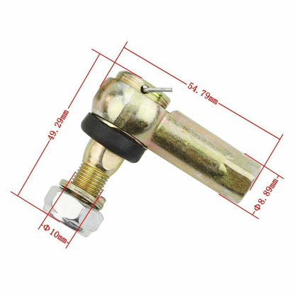 10mm Left + Right Bolt Tie Rod End Ball Joiner 110cc 125cc Quad ATV GoKart Bike