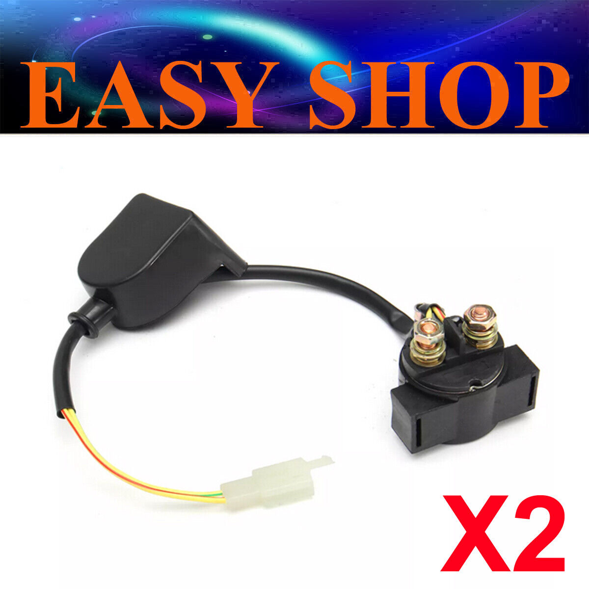 2X RELAY STARTER SOLENOID 50cc 110cc 125cc 150cc 250cc ATV QUAD DIRT PITPRO BIKE