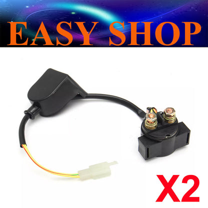 2X RELAY STARTER SOLENOID 50cc 110cc 125cc 150cc 250cc ATV QUAD DIRT PITPRO BIKE