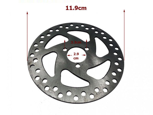 119mm 29mm Rear Brake Caliper Disc Rotor 33cc 43cc 47cc 49cc Mini ATV Dirt Bike