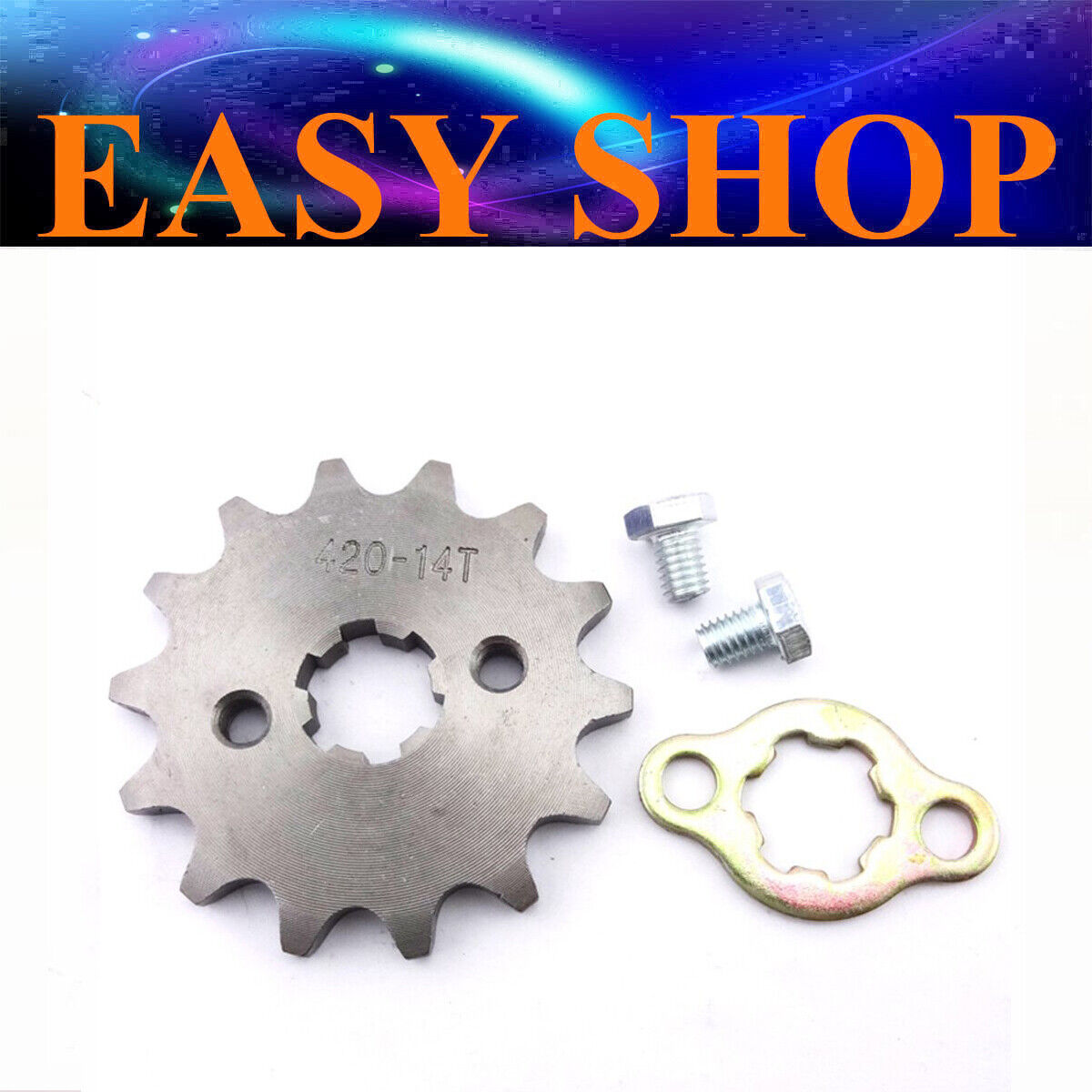 17mm 420 14T Tooth FRONT CHAIN SPROCKET 50cc 110cc 125cc 150cc ATV QUAD BIKE