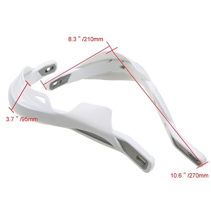 22mm 28mm White Brush Hand Guard Handle Bar BUSTERS DIRT PIT PRO BIKE Thumpstar