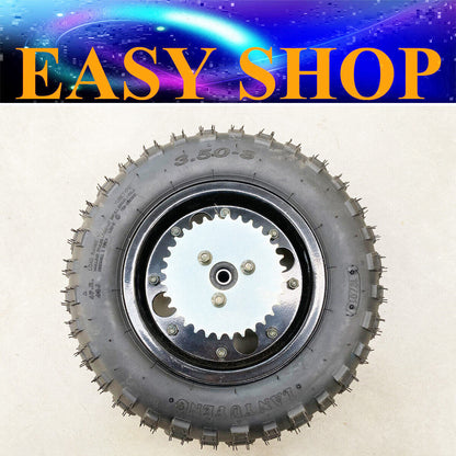 3.50-8" Inch Rear Off Road Tyre Brake Shoes Hub Sprocket Honda Monkey Z50R Z50J