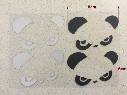 Funny Cool Angry Panda Drift Car Mirror Decal JDM Hellaflush Sticker Trunk Bike