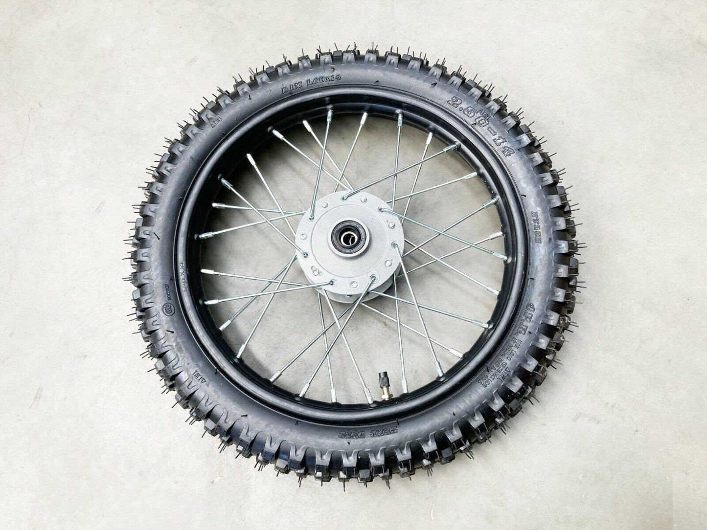 60/100-14 2.50-14 inch Front Tyre Wheel Rim For 110cc 125cc Thumpstar Dirt Bike
