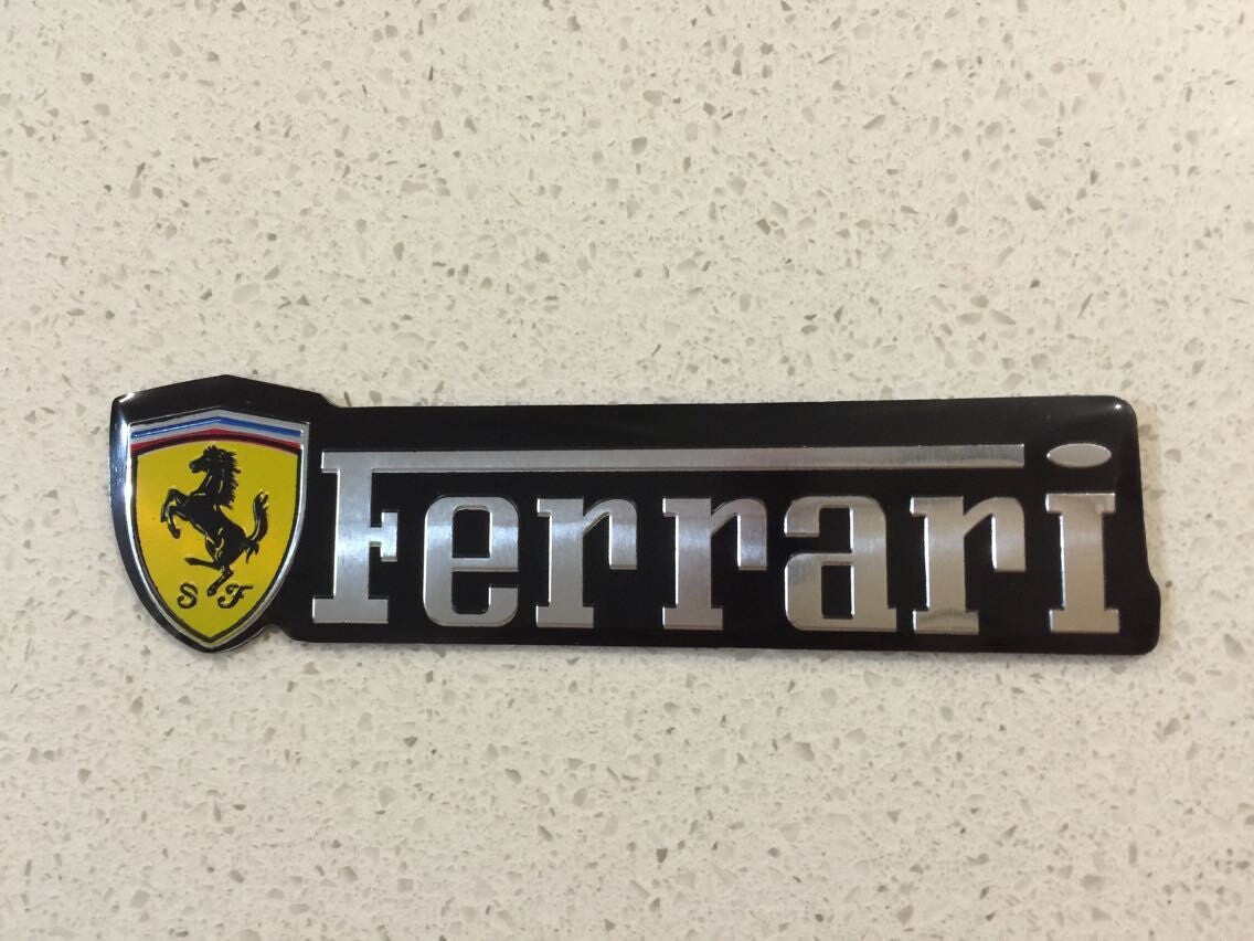 Alloy Logo Badge Sticker HKS BMW HONDA YAMAHA DUCATI SUZUKI BENZ FERRARI JAOS
