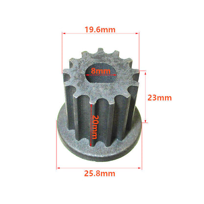 13T 8mm Front Gear Pinion Sprocket Belt Pulley For Electric Motor Scooter