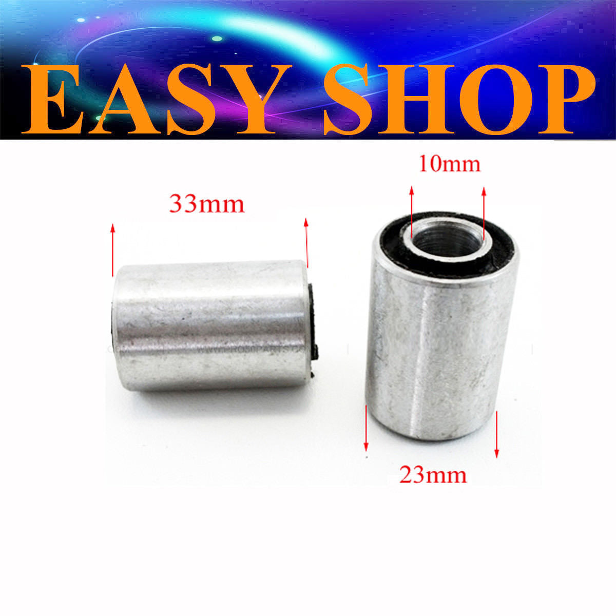 2X 10mm 23mm 33mm Swingarm Spacers Bushes Quad ATV Dirt Pit Pro Thumpstar Bike