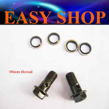 2X 22mm 10MM Banjo Bolts Hydraulic Brake Line Hose PIT PRO BUGGY DUNE TRAIL BIKE