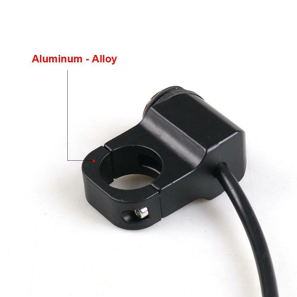 3 Wire Motorcycle Waterproof Handlebar Headlight Fog Spot light On Off Switch