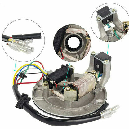 Magneto Flywheel Stator Plate Cover FOR 110cc 125cc Kick Start PIT PRO Dirt BIKE