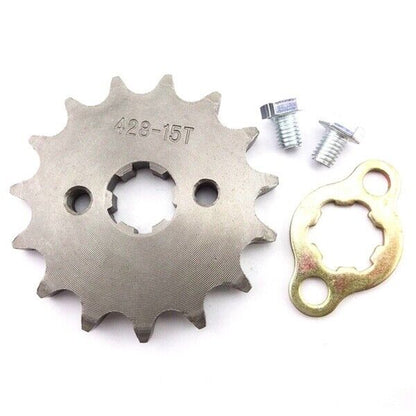 17mm 428 15 TOOTH FRONT CHAIN SPROCKET COG 125cc 150cc 250cc Atomic DHZ Assassin