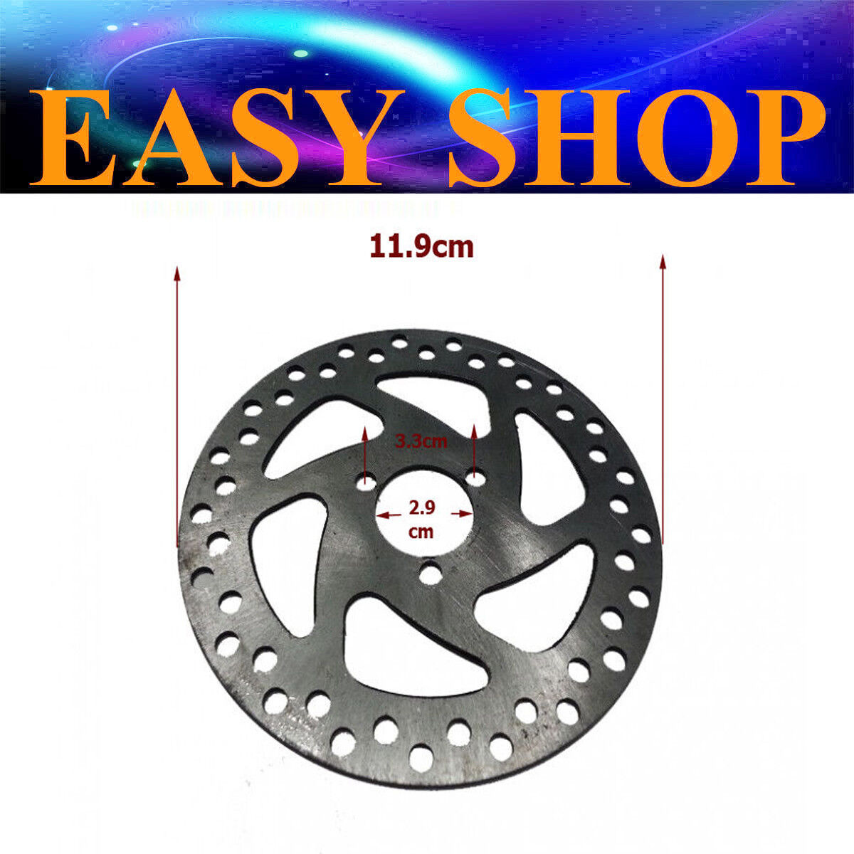 119mm 29mm Rear Brake Caliper Disc Rotor 33cc 43cc 47cc 49cc Mini ATV Dirt Bike