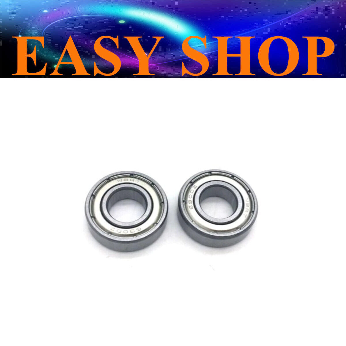2X 10mm x 22mm x 6mm 6900Z Metal Shielded Sealed Deep Groove Ball Bearings Wheel