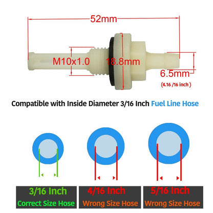 5X FUEL GAS TANK JOINT FILTER HONDA GX120 GX140 GX160 GX240 GX270 GX340 GX390