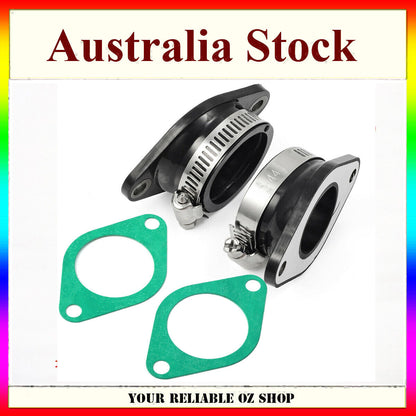 2x Carburetor Carby Intake manifold boot For Honda SL350A CL350A CL350K3 CL350K2