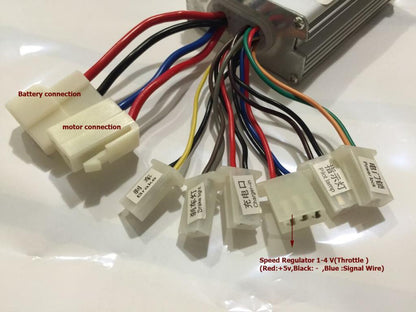 36V 500W MOTOR SPEED CONTROLLER CONTROL BOX ELECTRIC SCOOTER BRUSH BIKE BICYCLE