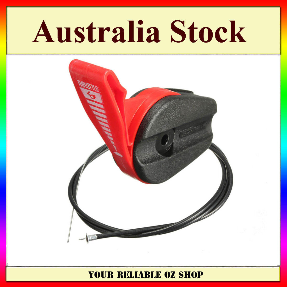 Universal Throttle Cable Switch & Lever Control Handle Kit For Most Lawnmowers