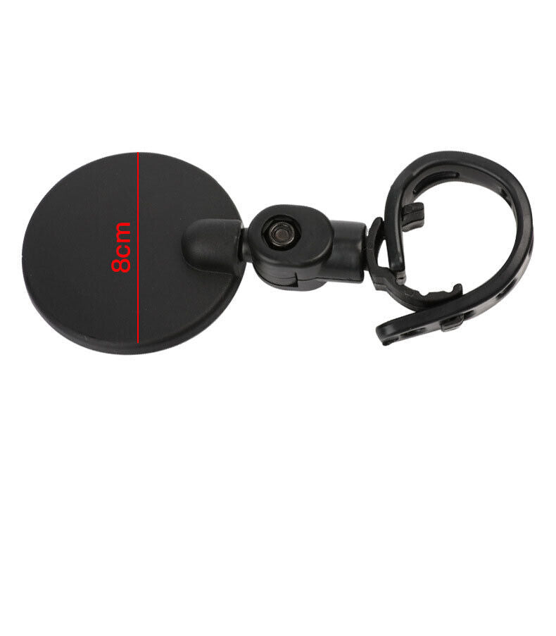 2x 8cm Bicycle Rear View Bike Handlebar Flexible Cycling Mirror Rearview Mirror
